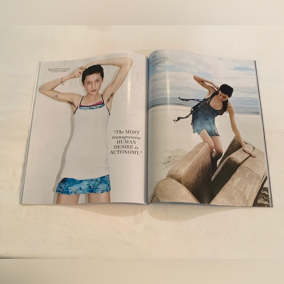 Harper’s Bazaar Emma Corrin “Is Writing Their Own” Issue June/July 2024 Magazine - Picture 3 of 7